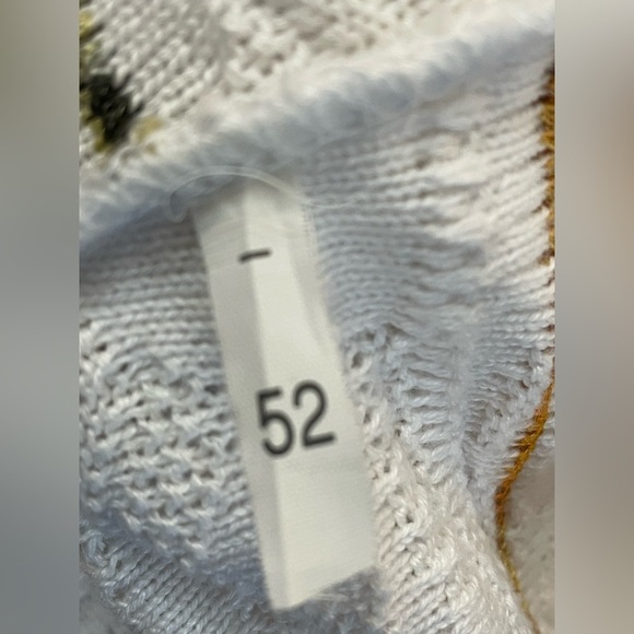 Montechiaro Multicolor Knit Striped V-Neck Men’s Sweater Large - Picture 9 of 9